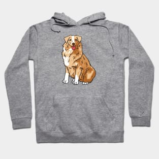 Australian Shepherd Dog Brown Hoodie